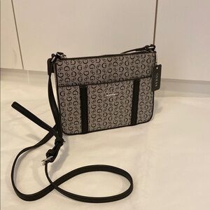 Guess Black and Gray Crossbody Bag